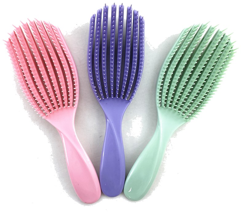 Plastic Hairbrush WDH3033 WDHS3033 - plastic hair brush view 10