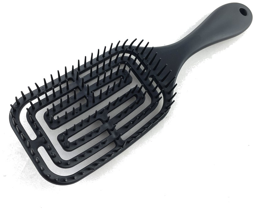 Plastic Hairbrush WDH3033 WDHS3033 - plastic hair brush view 2