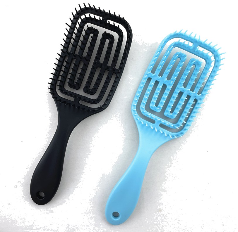 Plastic Hairbrush WDH3033 WDHS3033 - plastic hair brush view 3