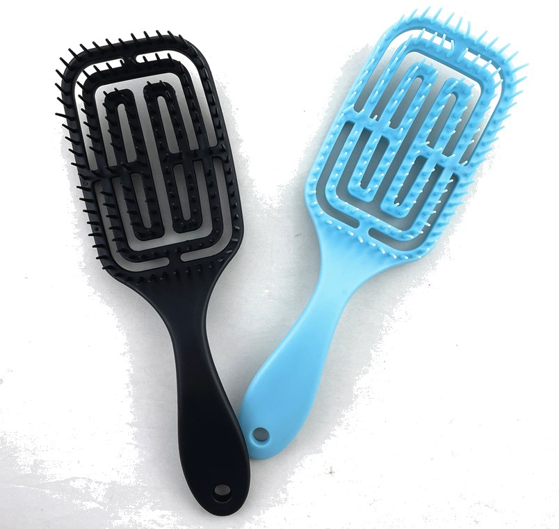 Plastic Hairbrush WDH3033 WDHS3033 - plastic hair brush view 4
